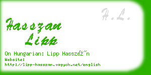 hasszan lipp business card